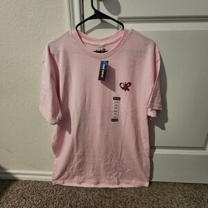 New Hot Topic Olivia Rodrigo GUTS World Tour Pink Graphic T Shirt Mens Large